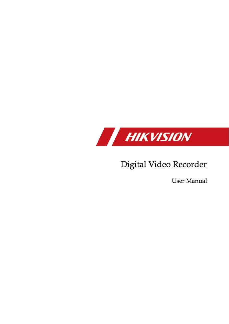 Page 1 de la notice Manuel utilisateur Hikvision DS-7104HGHI-F1/N