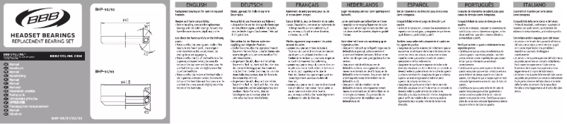 Imagen de la primera página del manual del dispositivo BHP-93