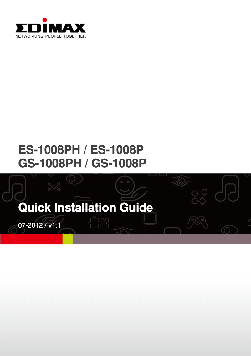 Page n°1 - Manuel utilisateur Edimax ES-1008P