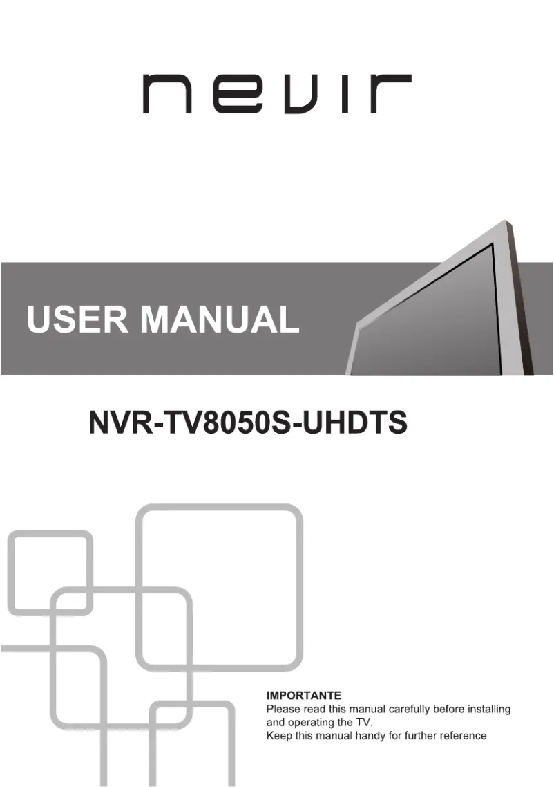 Page n°1 - Manuel utilisateur Nevir NVR-TV8050S-UHDTS