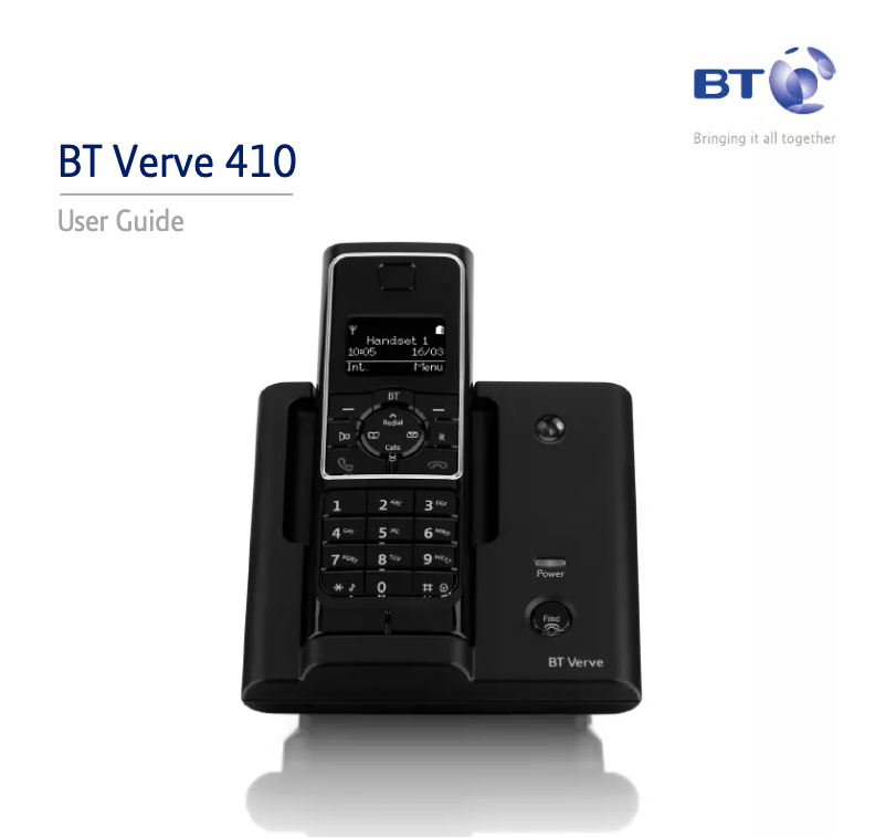Página 1 del manual Manual de usuario British Telecom Verve 410