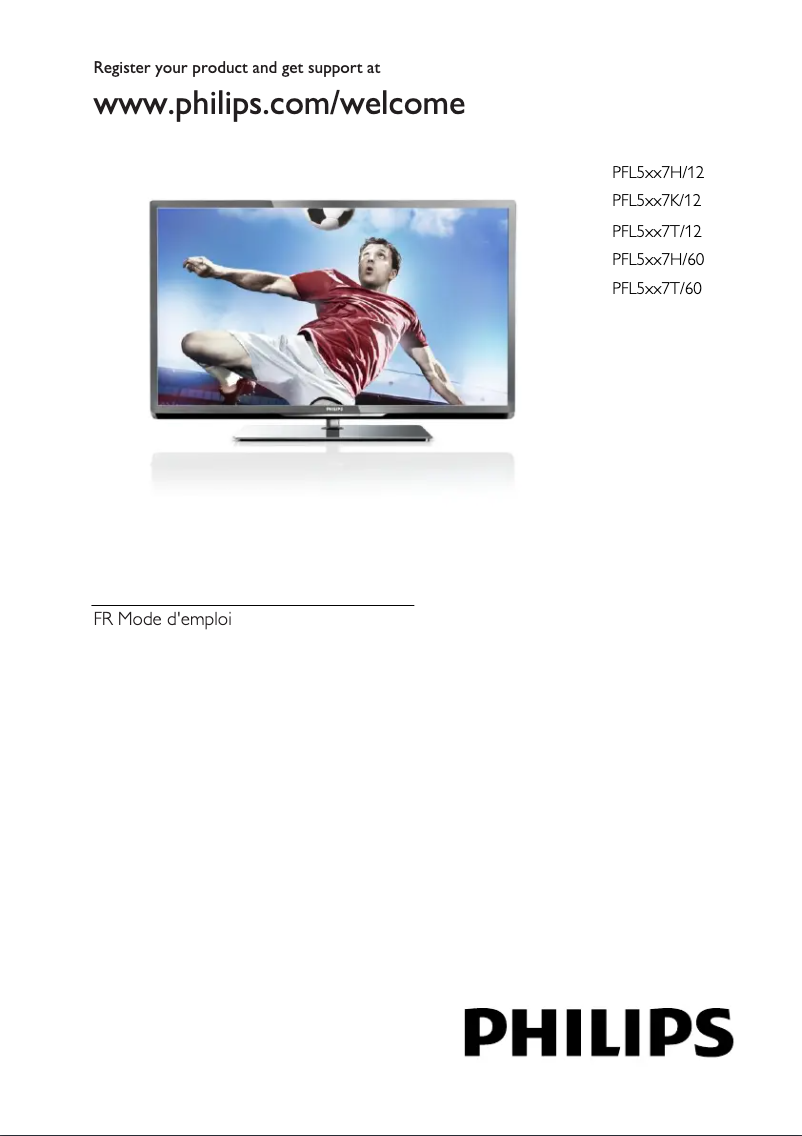 Page 1 de la notice Manuel utilisateur Philips 40PFL5007K