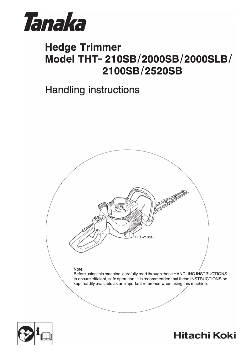 Image de la première page du manuel de l'appareil THT-2000SLB