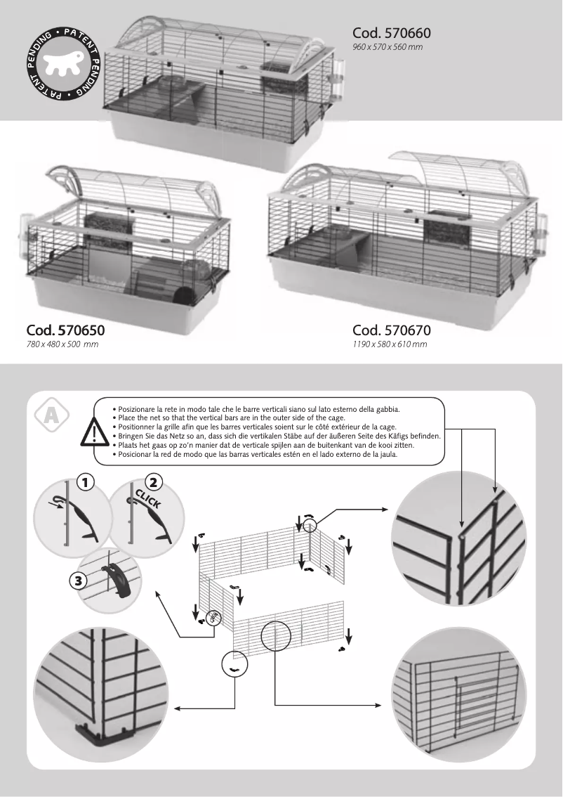 Page n°1 - Mode d'emploi Ferplast Casita 100