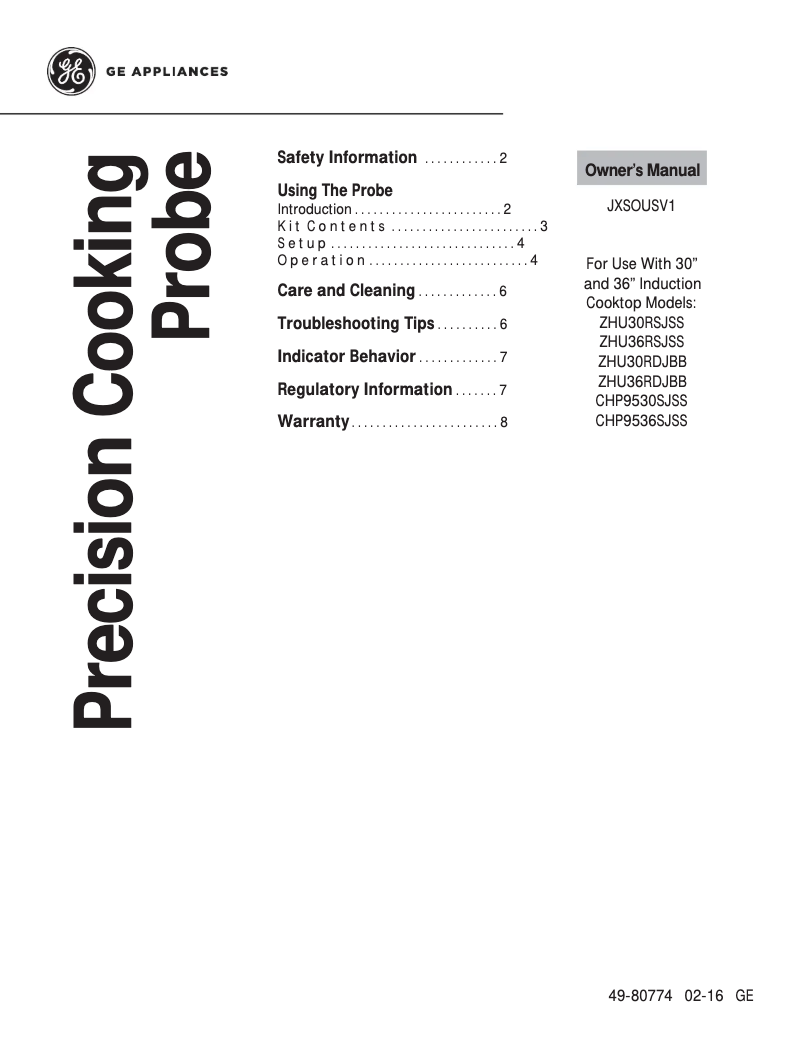 Image de la première page du manuel de l'appareil JXSOUSV1