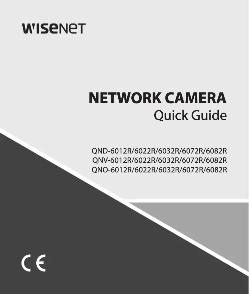 Page 1 de la notice Manuel utilisateur Hanwha QNV-6032R