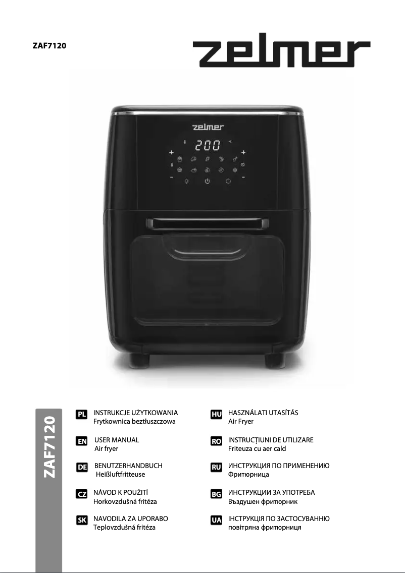Page 1 de la notice Manuel utilisateur Zelmer ZAF7120