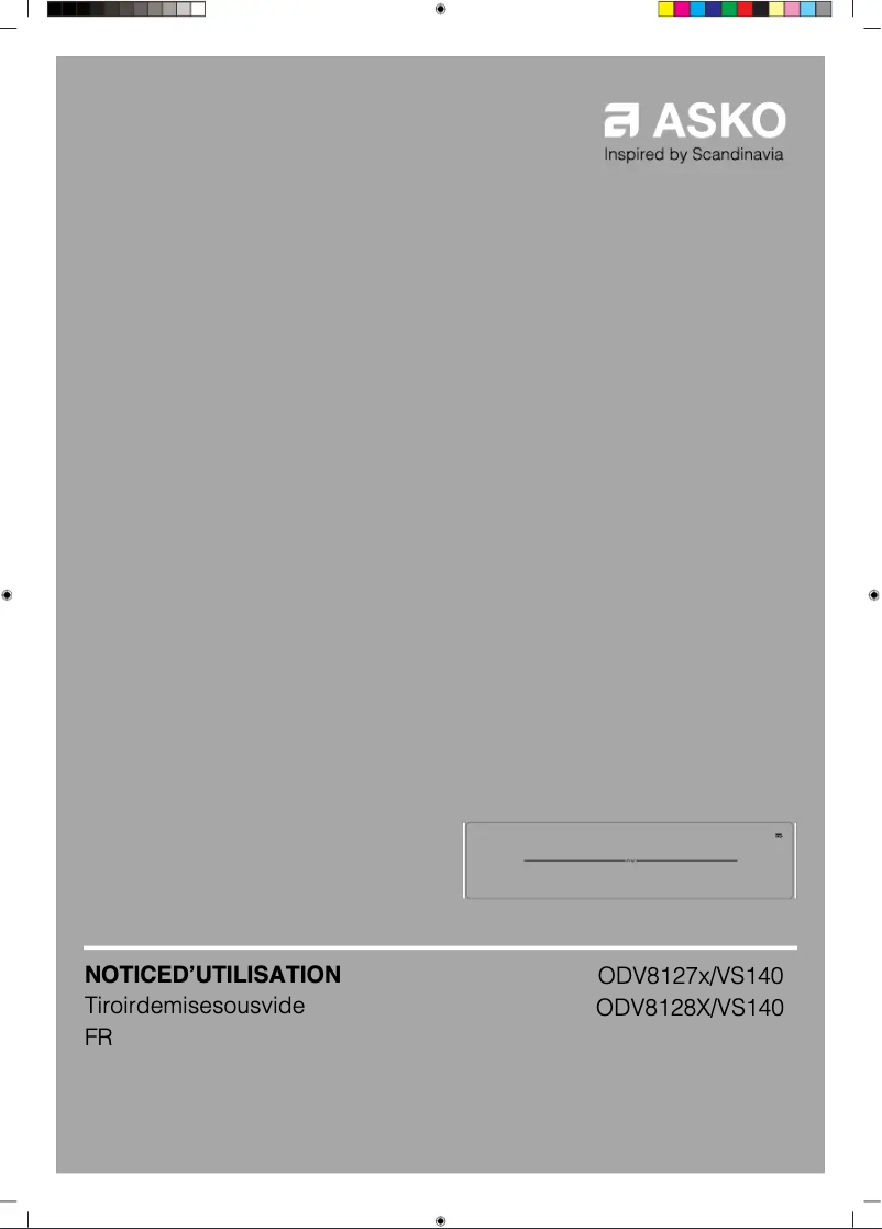 Page n°1 - Fiche technique Asko ODV8127S