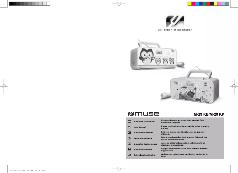 Page 1 de la notice Manuel utilisateur Muse M-29 KP