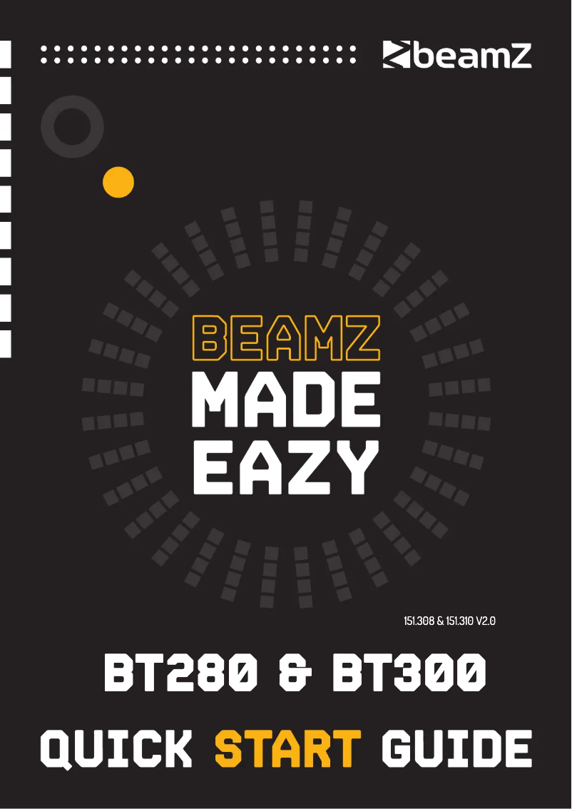 Page n°1 - Guide de démarrage rapide BeamZ BT280