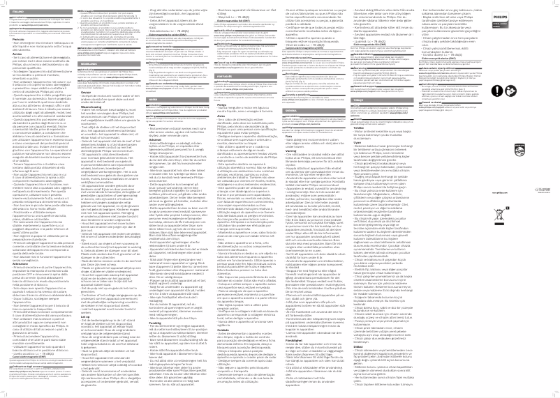 Image de la première page du manuel de l'appareil Viva Collection HR1867