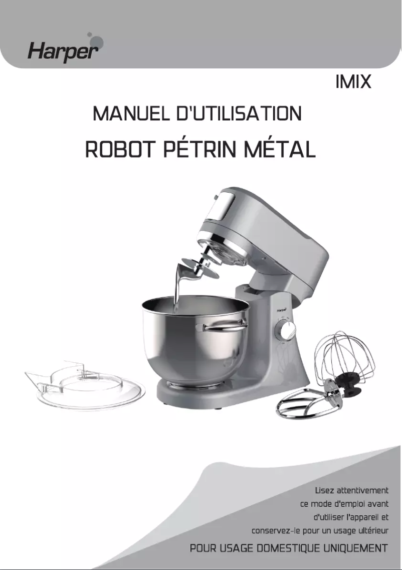 Page 1 de la notice Manuel utilisateur Harper IMix