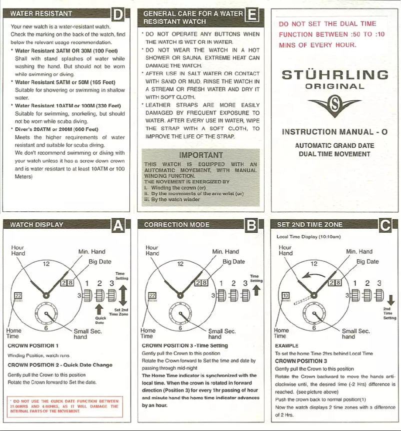 Page 1 de la notice Manuel utilisateur Stührling O