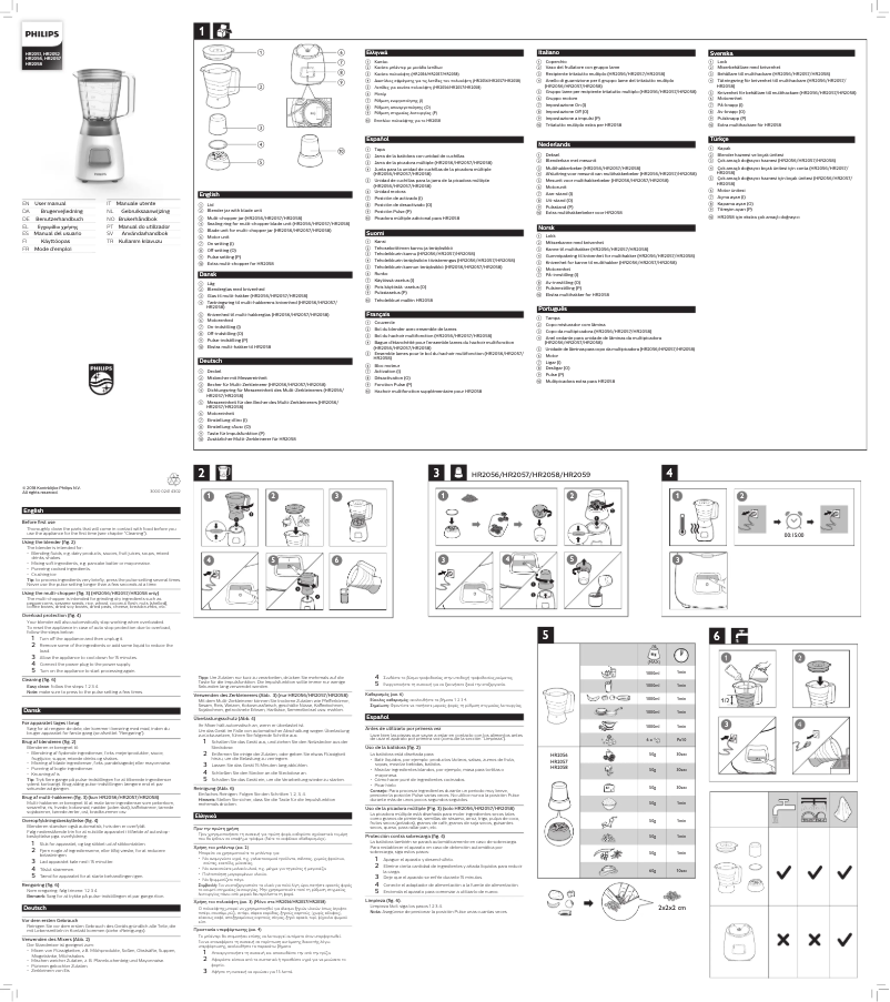Image de la première page du manuel de l'appareil Daily Collection HR2051