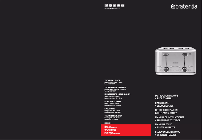 Image de la première page du manuel de l'appareil BBEK1031N