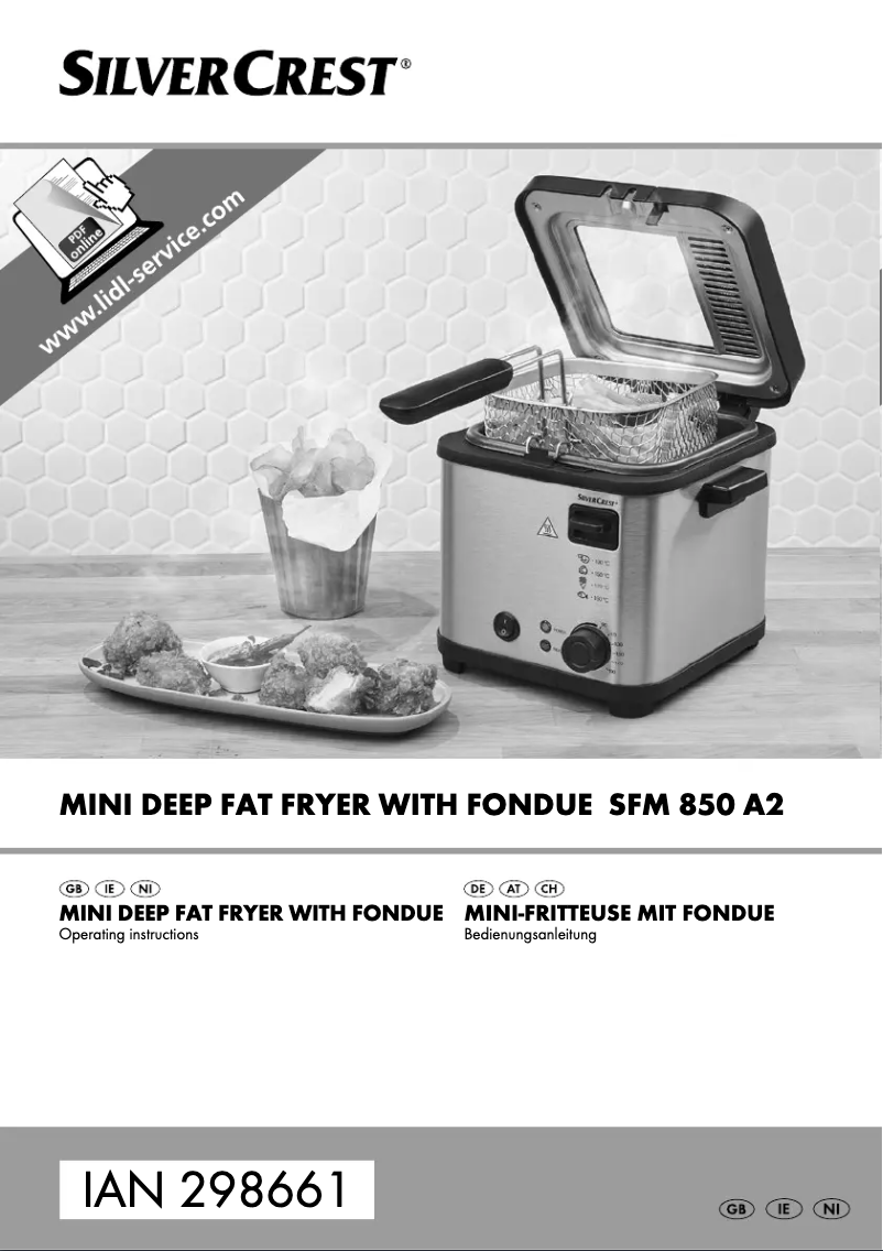 Page 1 de la notice Manuel utilisateur SilverCrest SFM 850 A2