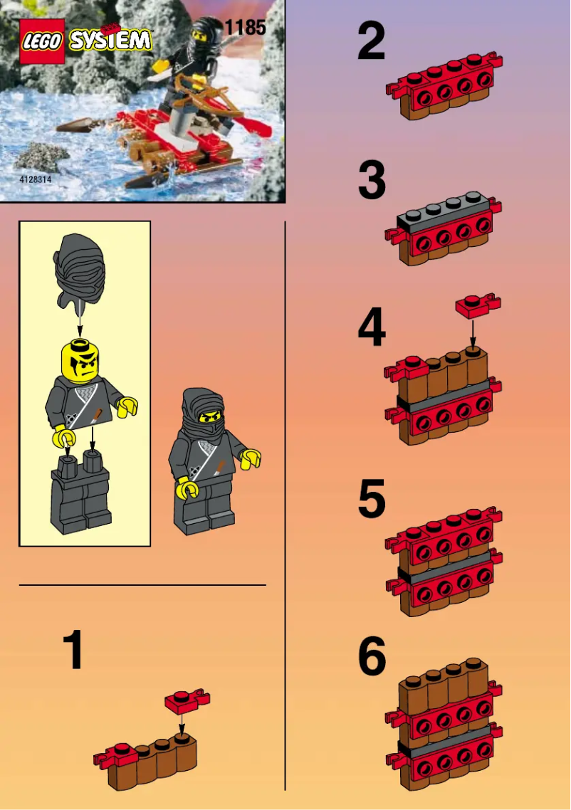 Page n°1 - Manuel utilisateur Lego NINJA WITH RAFT