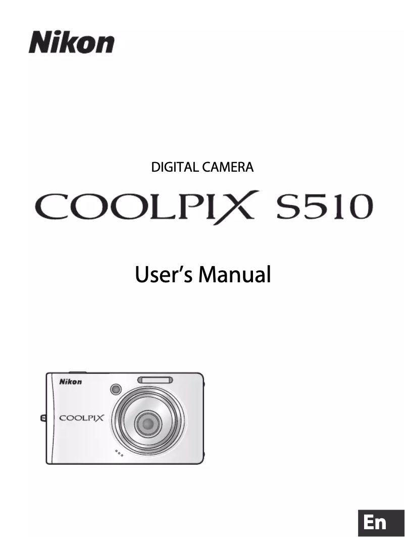 Imagen de la primera página del manual del dispositivo Coolpix S510