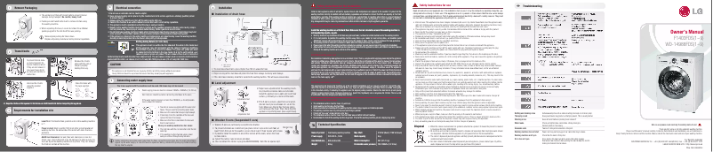 Página 1 del manual Manual de usuario LG F1403FDS5