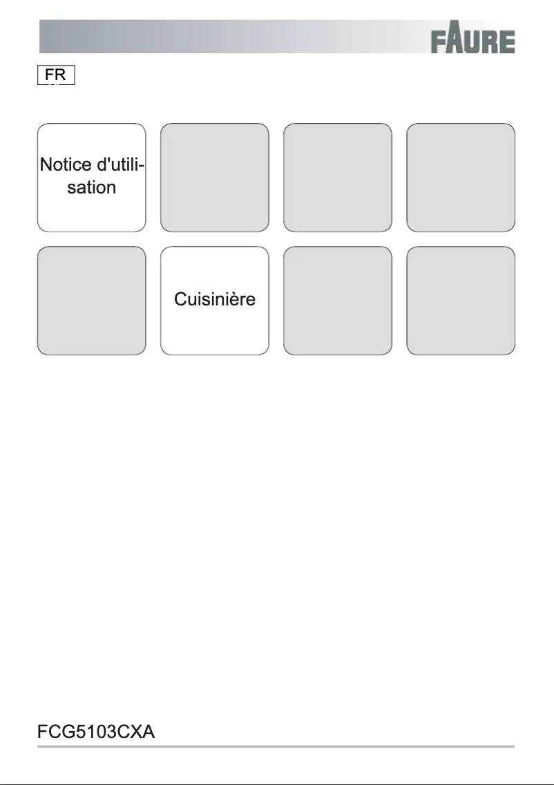 Page n°1 - Manuel utilisateur Faure FCG5103CXA