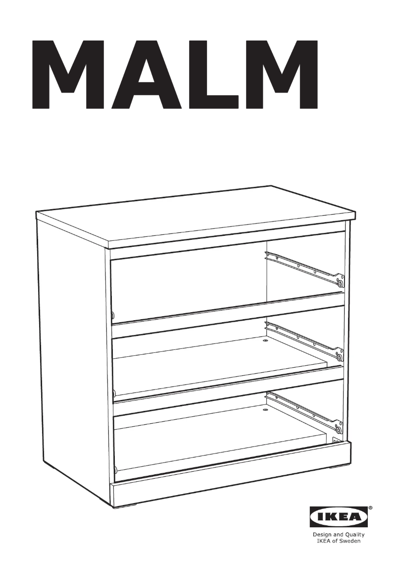 Página 1 del manual Manual de usuario Ikea MALM 104.825.12