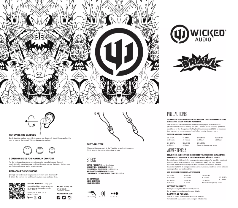 Image de la première page du manuel de l'appareil Brawl