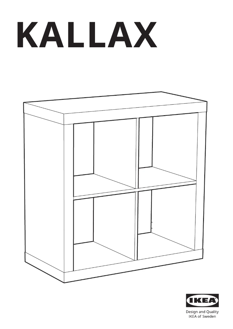 Página 1 del manual Manual de usuario Ikea KALLAX 603.245.20