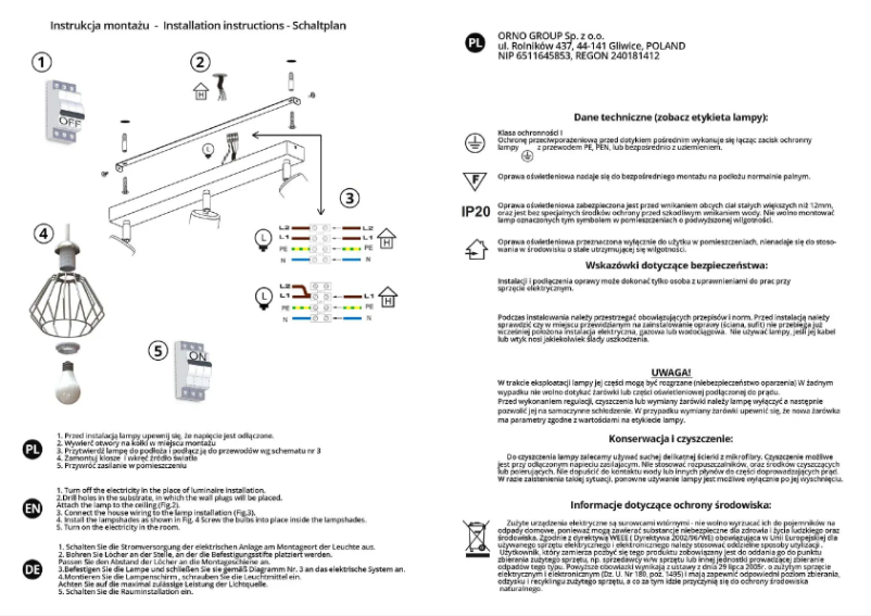 Image de la première page du manuel de l'appareil AD-LD-6262BE27M