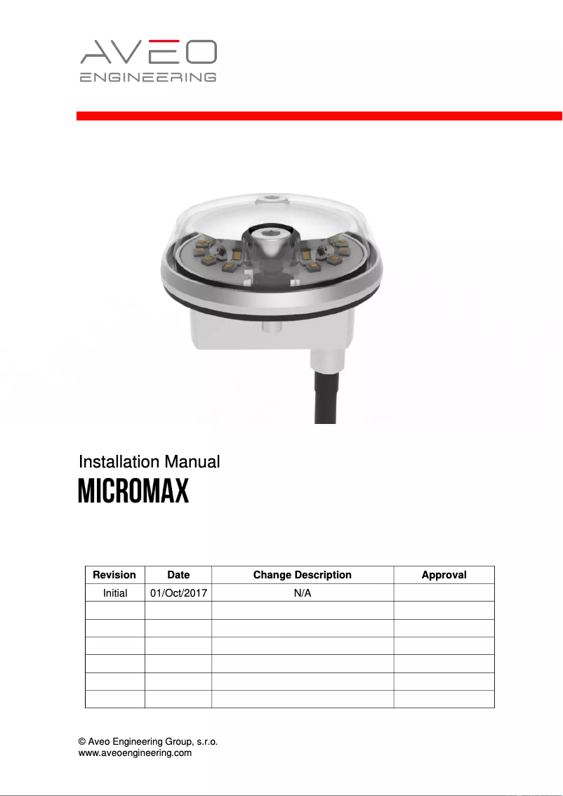 Página 1 del manual Manual de usuario Aveo Engineering Micromax