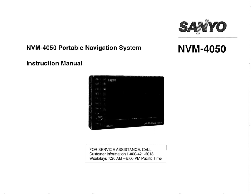 Image de la première page du manuel de l'appareil NVM-4050