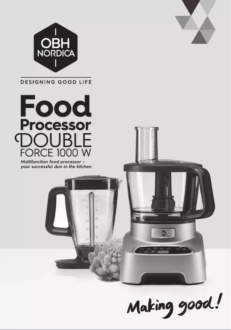 Page 1 de la notice Manuel utilisateur OBH Nordica Double Force