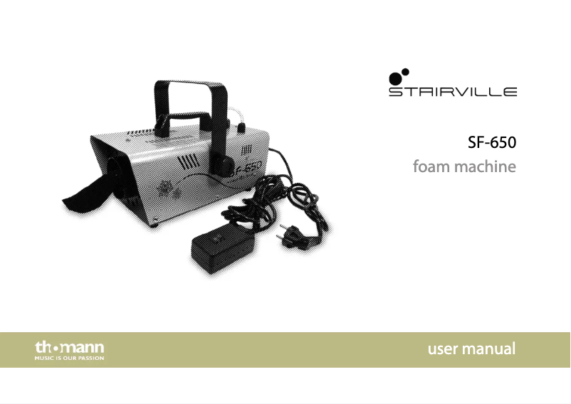 Image de la première page du manuel de l'appareil SF-650