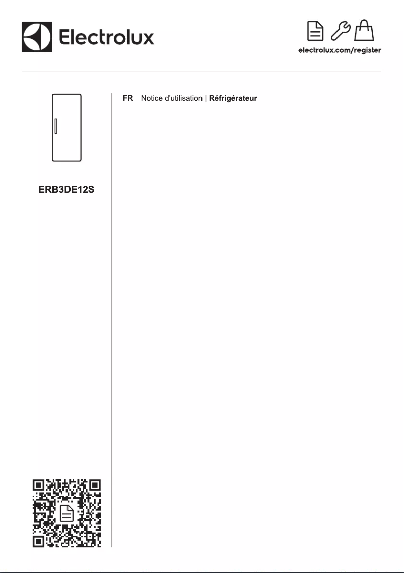 Imagen de la primera página del manual del dispositivo ERB3DE12S