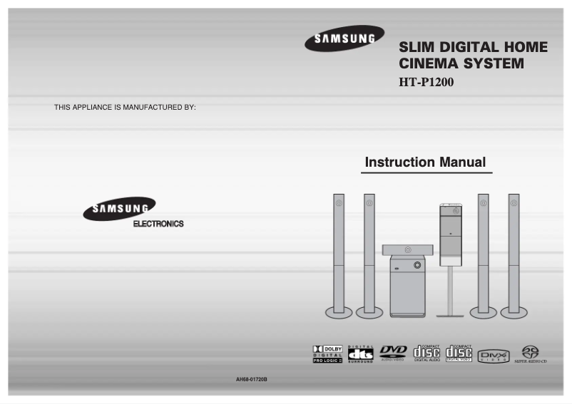 Page n°1 - Manuel utilisateur Samsung HT-P1200