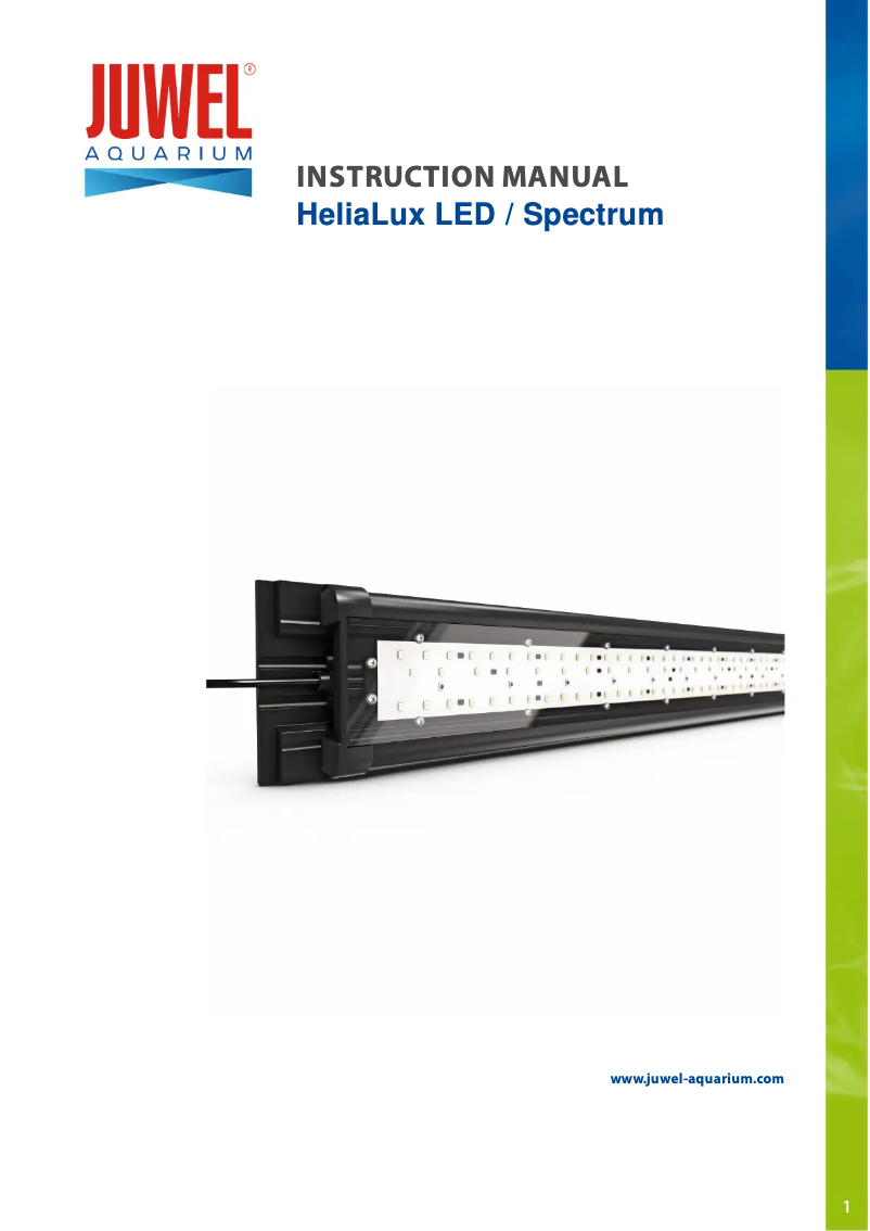 Image de la première page du manuel de l'appareil HeliaLux Spectrum 700