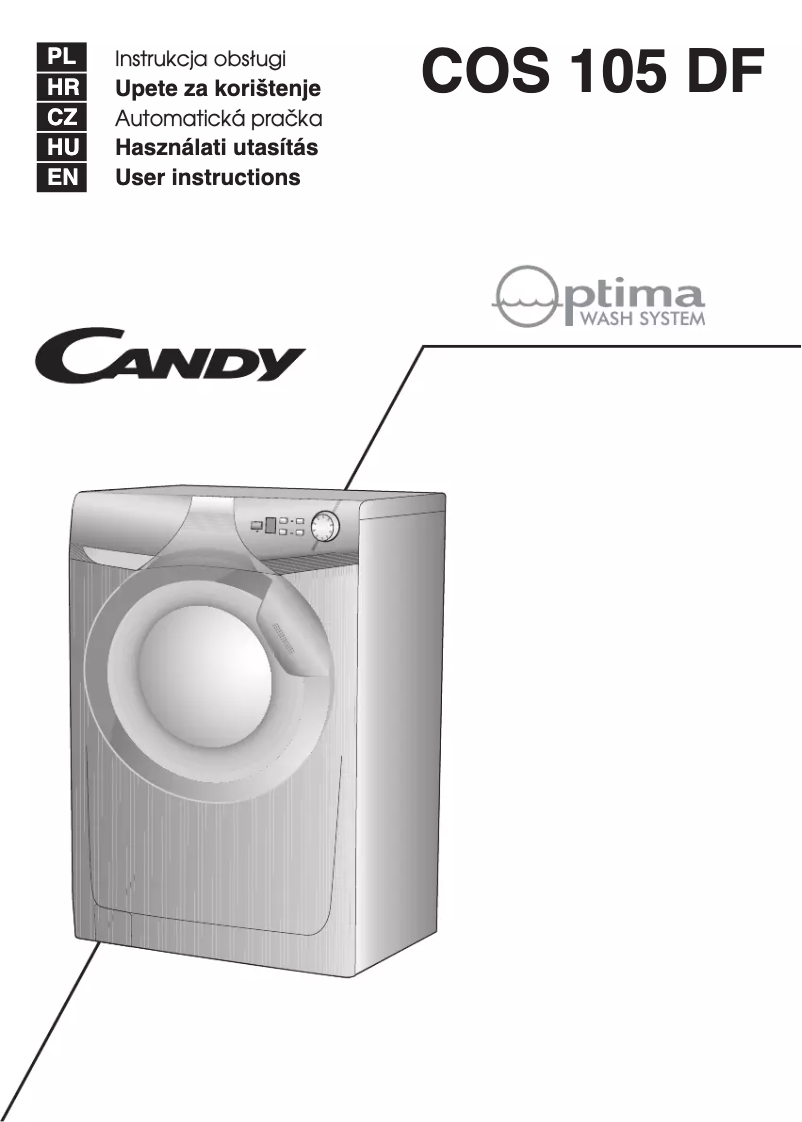 Page n°1 - Manuel utilisateur Candy COS 105 D