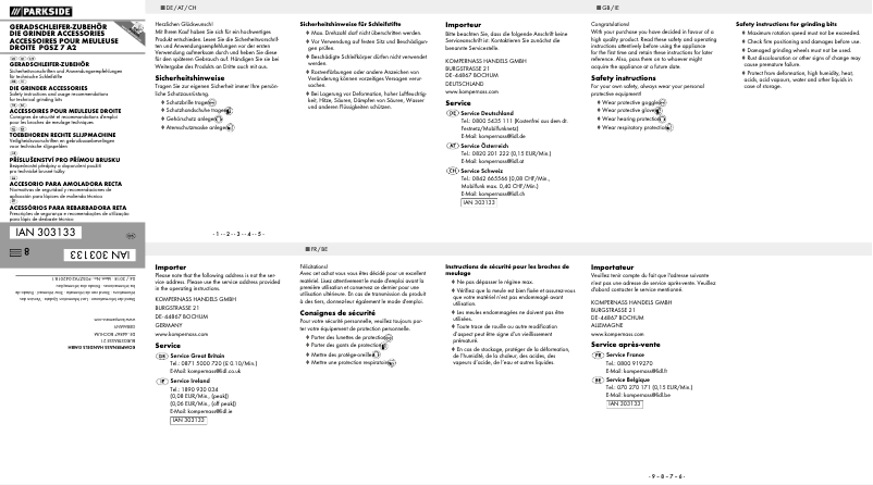 Image de la première page du manuel de l'appareil PGSZ 7 A2