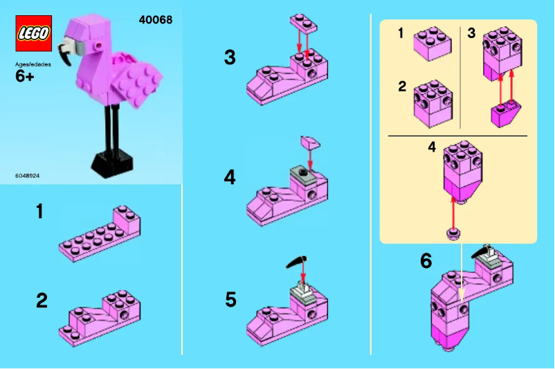 Page n°1 - Manuel utilisateur Lego Monthly Minibuild Aug 2013