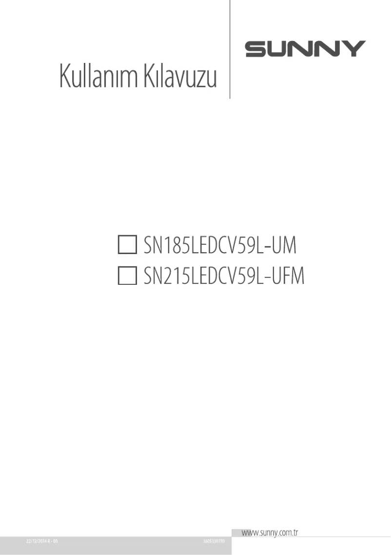 Page n°1 - Manuel utilisateur Sunny SN215LEDCV59L-UFM