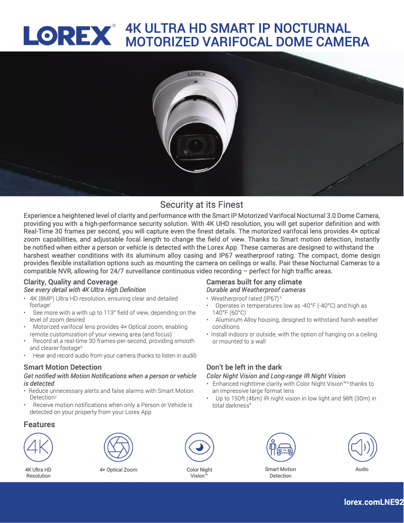 Image de la première page du manuel de l'appareil LNE9292