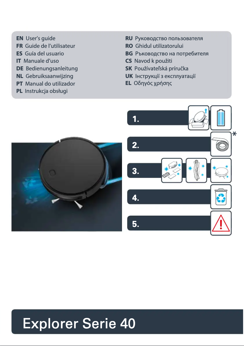 Page n°1 - Manuel utilisateur Rowenta X-Plorer Serie 40 RR7267