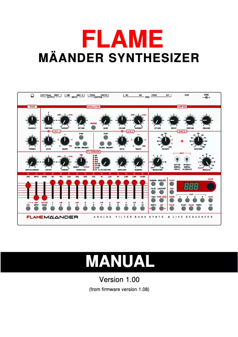 Page n°1 - Manuel utilisateur Flame Mäander