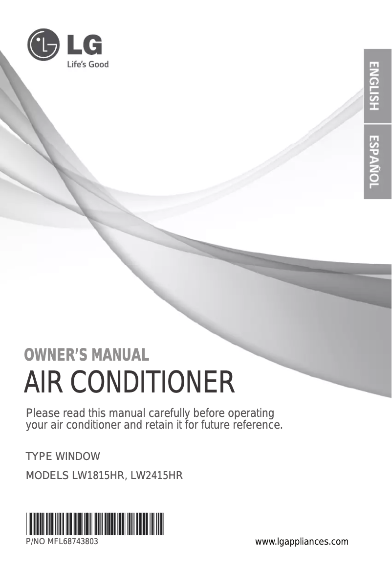 Página 1 del manual Manual de uso y mantenimiento LG LW1815HR