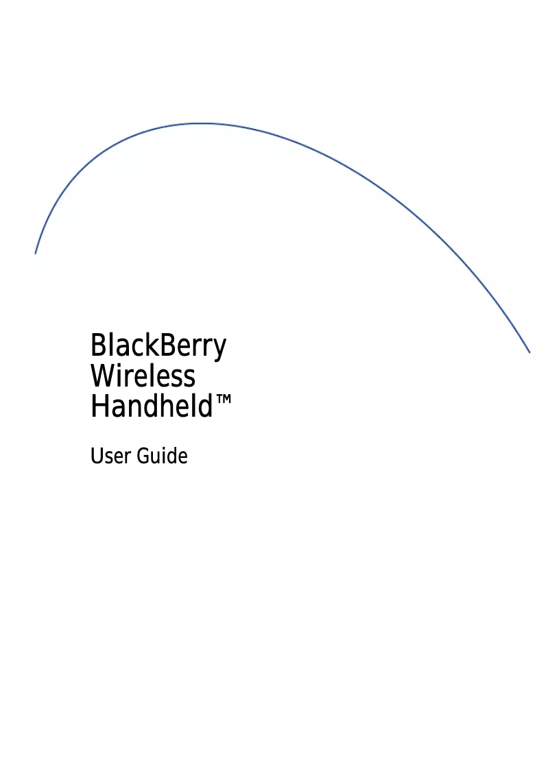 Page n°1 - Manuel utilisateur BlackBerry 5790