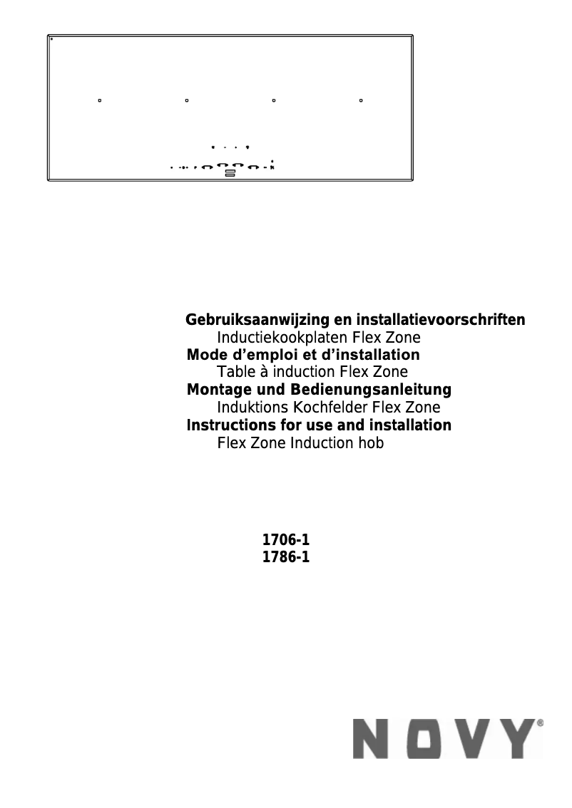 Page 1 de la notice Manuel utilisateur Novy Flex Zone 1786