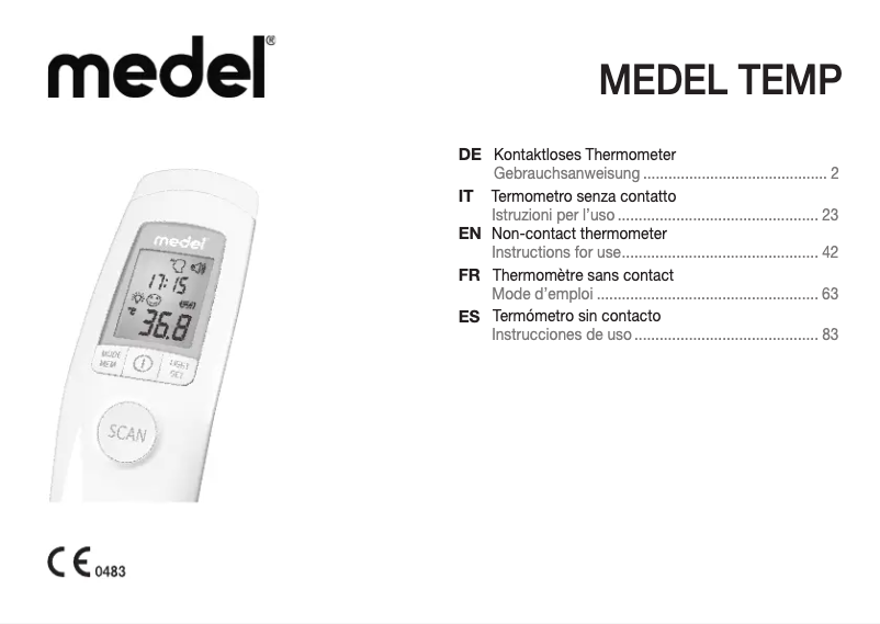 Página 1 del manual Manual de usuario Medel Temp