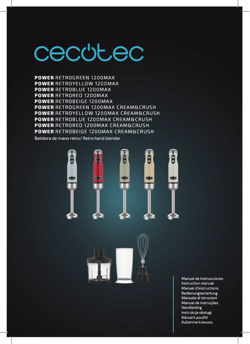 Image de la première page du manuel de l'appareil Power RetroBlue 1200MAX