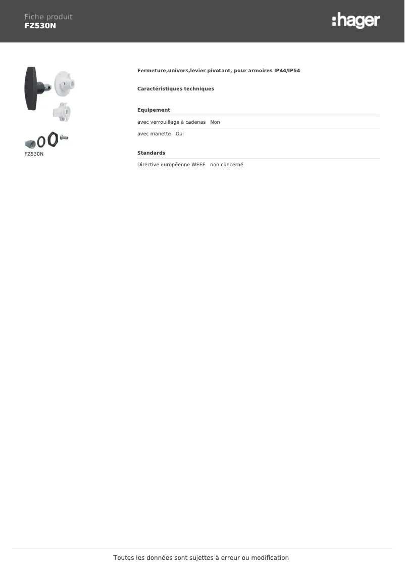 Image de la première page du manuel de l'appareil FZ530N