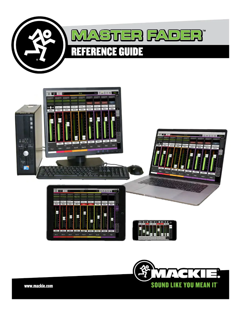 Page 1 de la notice Manuel utilisateur Mackie Master Fader Control App
