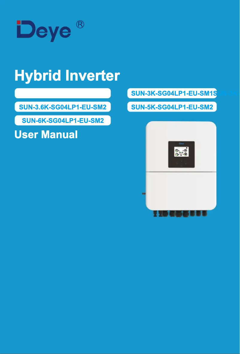 Image de la première page du manuel de l'appareil SUN-3K-SG04LP1-EU-SM1